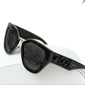 Prada Ornate Oversized cat eye